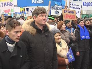 Сергей Кравченко поблагодарил луганчан которые вышли на Антимайдан видео